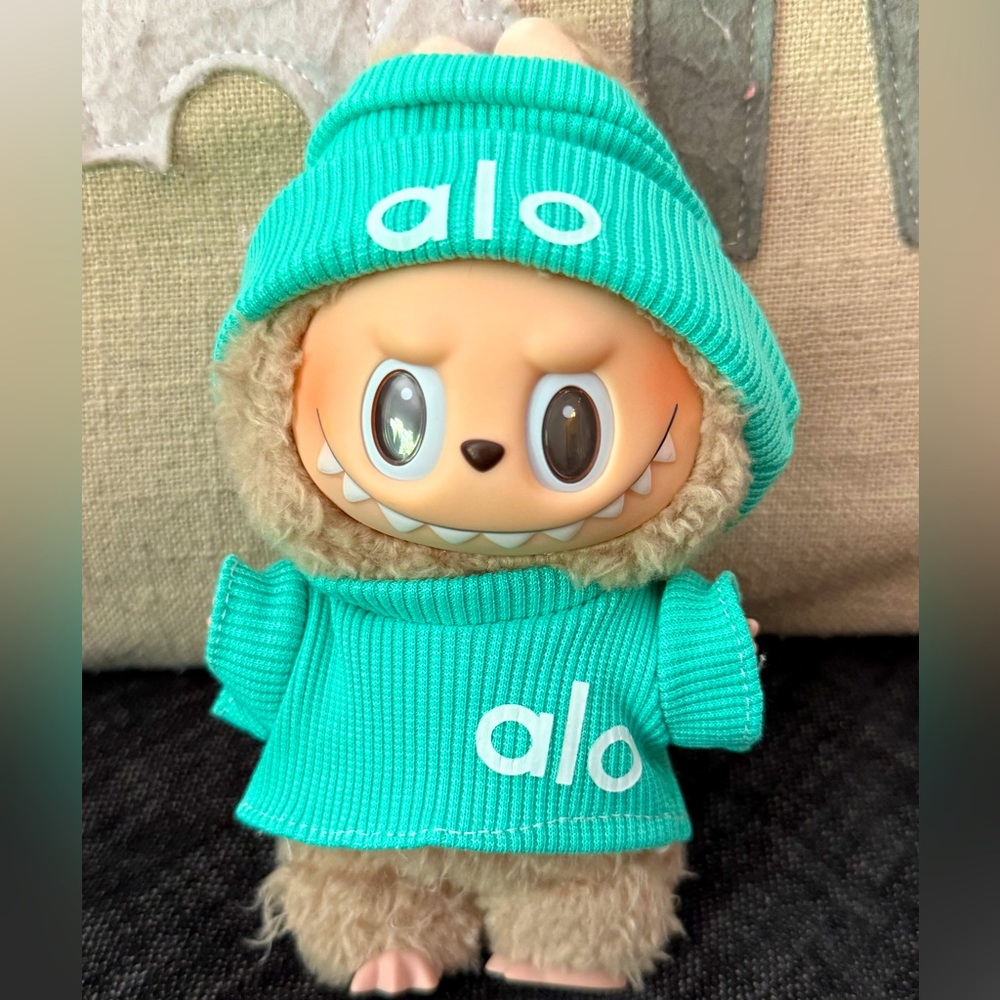 Alo inspired Teal Labubu Outfit - OUTFIT ONLY - LABUBU NOT INCLUDED